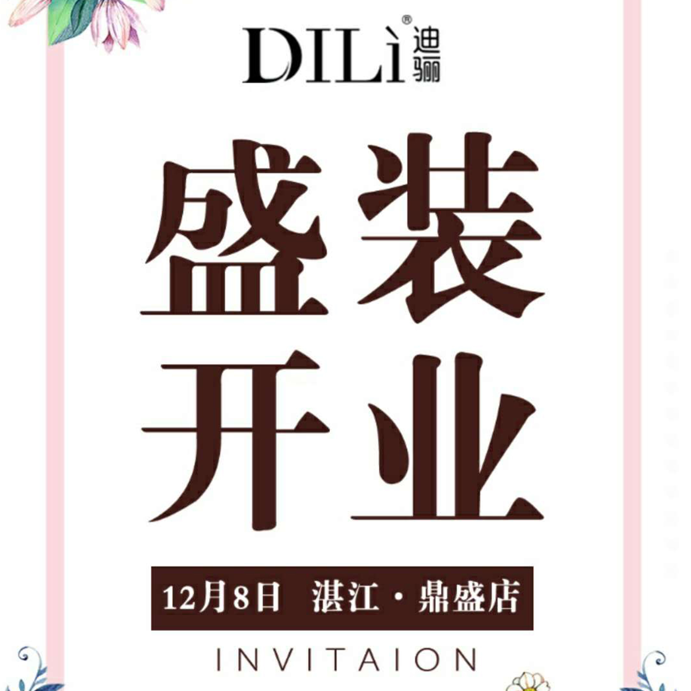 DILI迪骊——湛江鼎盛店 · 盛装开业 ·